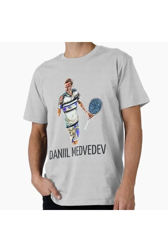 Hot Trending Tee With Russian Tennis Player Daniil Medvedev/Gift For E T-Shirt S-5Xl