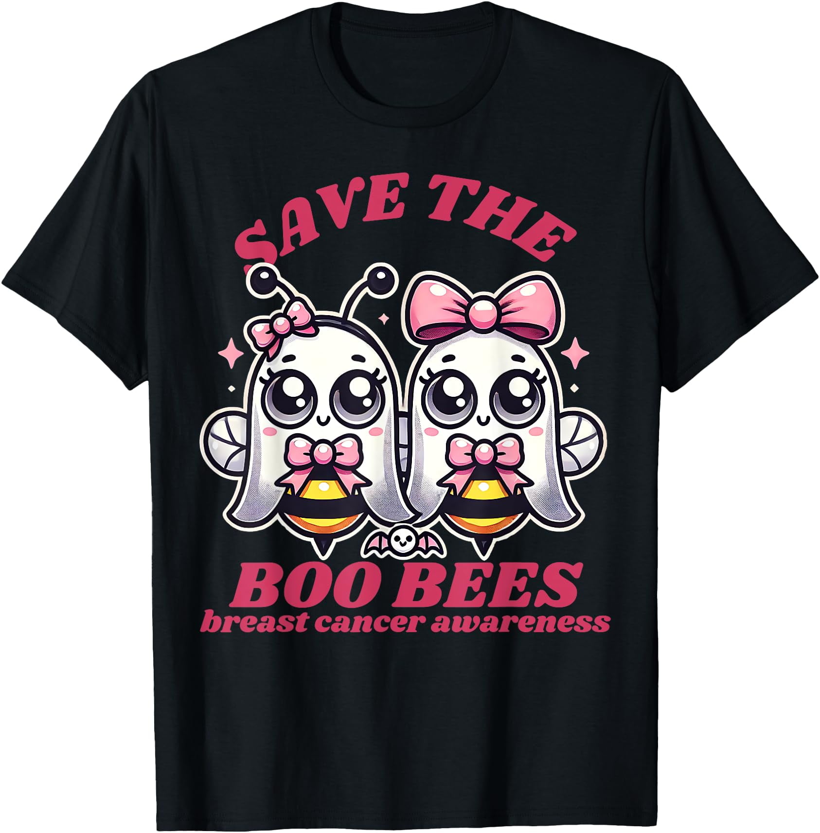 Hot Trending Tee With Save The Boobees Cute Women Boo Bee Breast Cancer Hot Trending Tee With Save The Boobees Cute Women Boo Bee Breast Cancer
