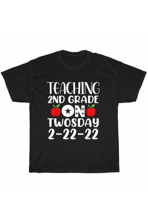 Hot Trending Tee With School Teacher Teaching 2Nd Grade On Twosday 2-22-22 Matching Group Gift T-Shirt