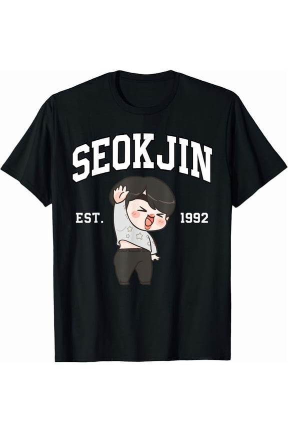 Hot Trending Tee With Seokjin Est.1992 Cute Chibi Style Fans Gift T-Shirt
