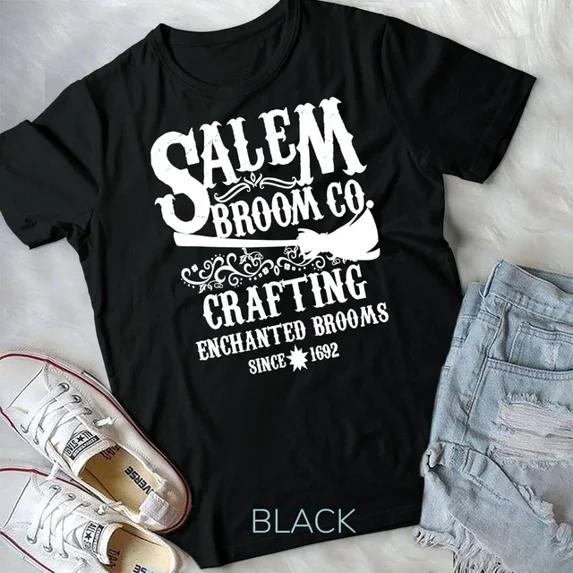 Hot Trending Tee With Shirt Witch Womens Salem Broom Company Unisex T-Shirt