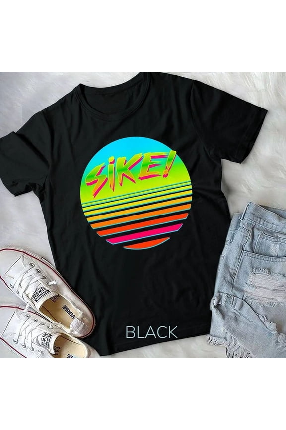 Hot Trending Tee With Sike Hot Sun Retro 80S 90S Vintage Vaporwave Unisex T-Shirt