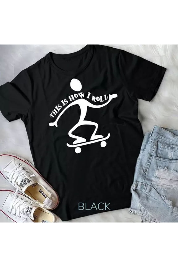 Hot Trending Tee With Skate Board Skater Gifts For Skateboard Boys Clothes Unisex T-Shirt