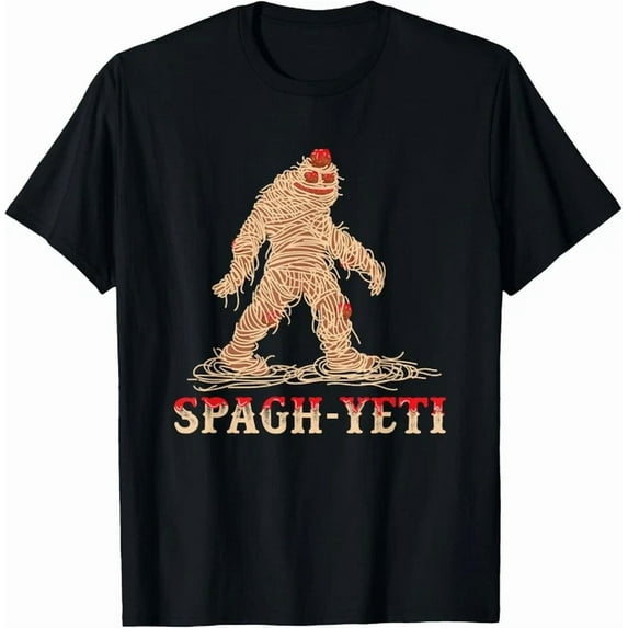 Hot Trending Tee With Spaghetti Pasta Meatballs Ramen Noodle Sasquatch Gift Unisex T-Shirt