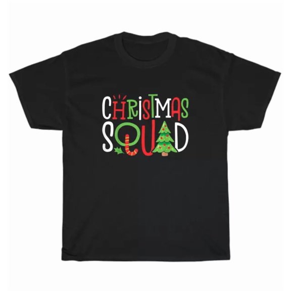 Hot Trending Tee With Squad Xmas Tree Family Matching Pajamas T-Shirt Unisex Tee Gift