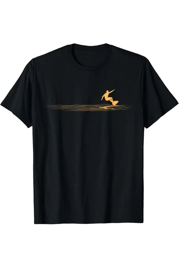 Hot Trending Tee With Surfer Graphic Surfboard Vintage Surfing For Surfers Gift Unisex T-Shirt