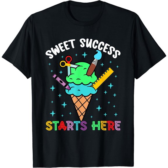 Hot Trending Tee With Sweet Success Starts Here Back To School Teacher T-Shirt