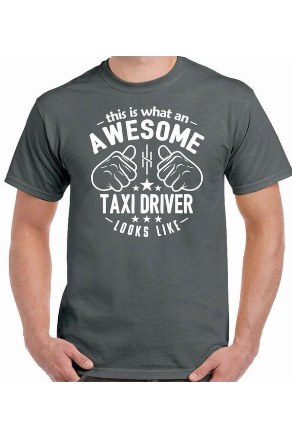 Hot Trending Tee With Taxi Driver T-Shirt This Is What A Looks Like Mens Womens Mini Cab Gift Top