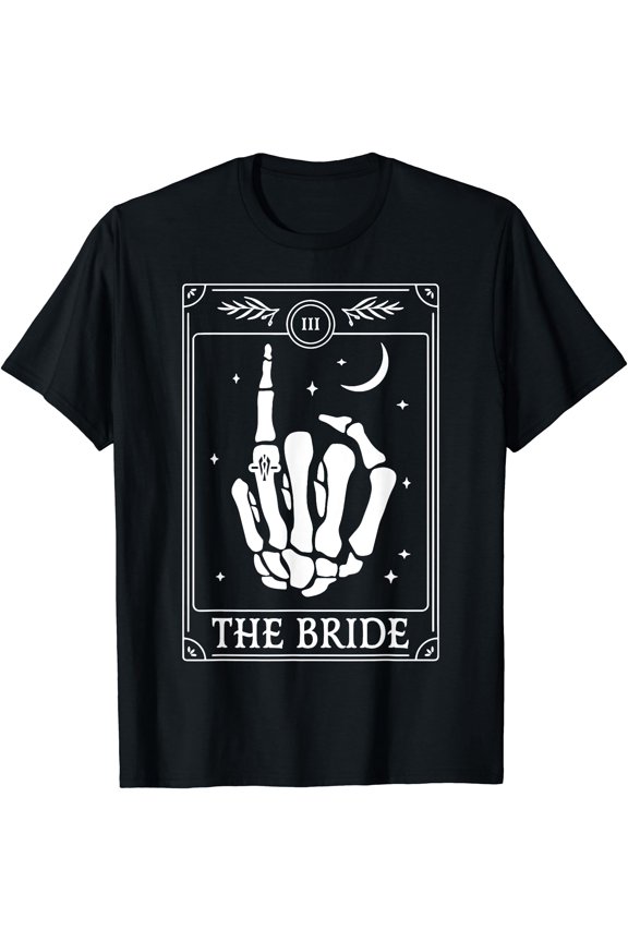 Hot Trending Tee With The Bride Coven Skeleton Hand Gothic Wedding Bachelorette
