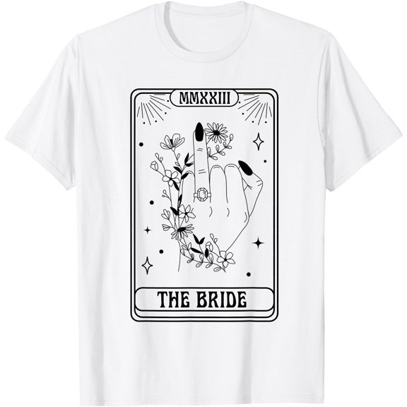 Hot Trending Tee With The Bride Gothic Bachelorette Spooky Season Unisex S-5Xl T-Shirt