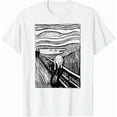 thumbnail image 1 of Hot Trending Tee With The Scream Famous Art By Munch Artist Vintage Gift Unisex T-Shirt, 1 of 2