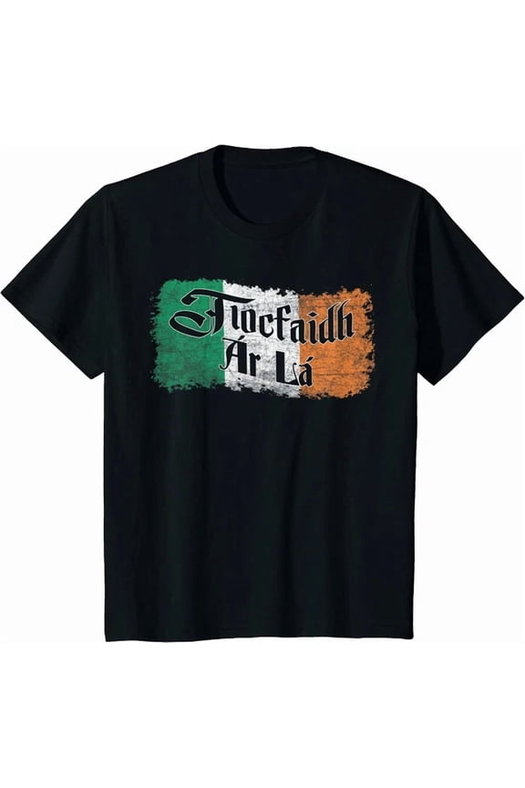 Hot Trending Tee With Tiocfaidh Ar La Vintage Ireland Irish Flag Roots Gift Unisex S-5Xl T-Shirt