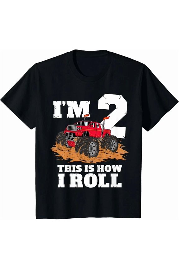 Hot Trending Tee With Truck 2Nd Birthday Boy 2 Two Year Old Toddler Gift Unisex T-Shirt