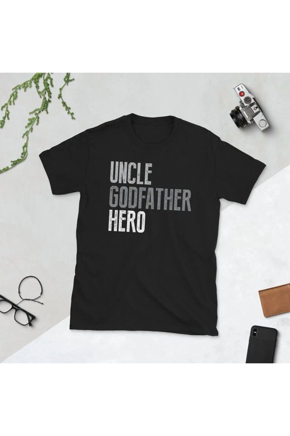 Hot Trending Tee With Uncle Godfather Hero Awesome Family Gift T-Shirt