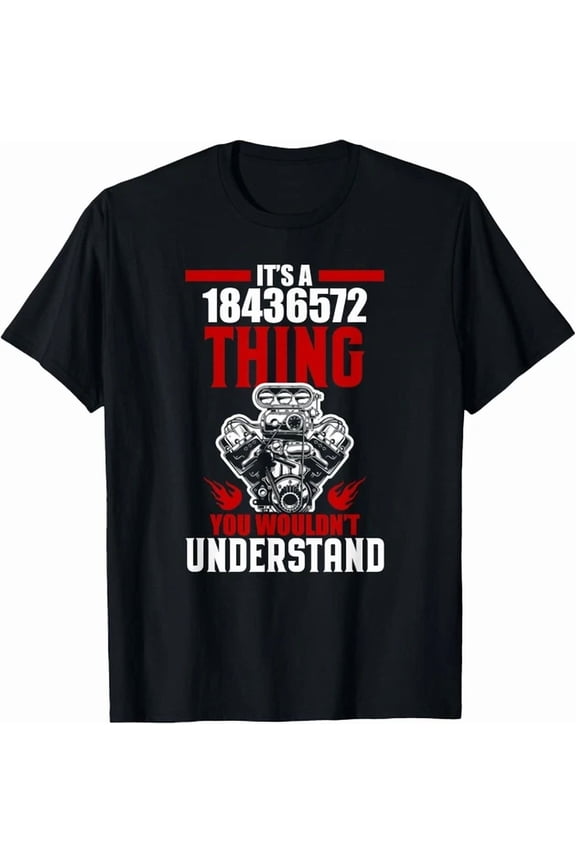 Hot Trending Tee With V8 Engine Firing Order 18436572 T-Shirt For Car Guys Shirt