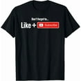 thumbnail image 1 of Hot Trending Tee With Video Blogger Vlogger Like Subscribe Podcaster Gift Unisex T-Shirt, 1 of 2
