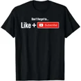 thumbnail image 1 of Hot Trending Tee With Video Blogger Vlogger Like Subscribe Podcaster Gift Unisex T-Shirt, 1 of 2