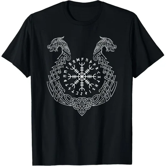 Hot Trending Tee With Viking Helm Of Awe Gift Unisex T-Shirt