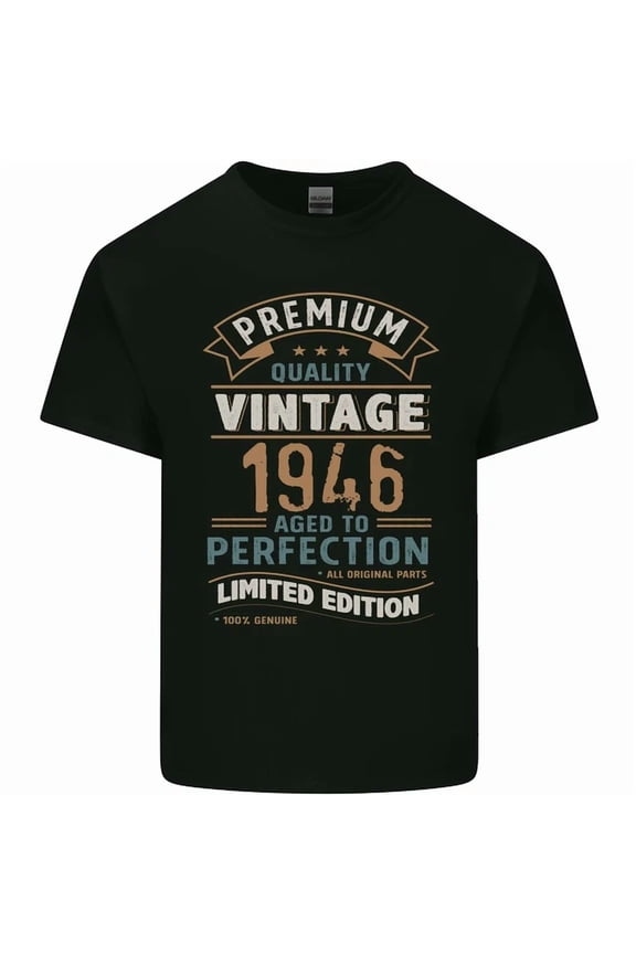 Hot Trending Tee With Vintage 79Th Birthday 1946 Mens Womens S-5Xl T-Shirt