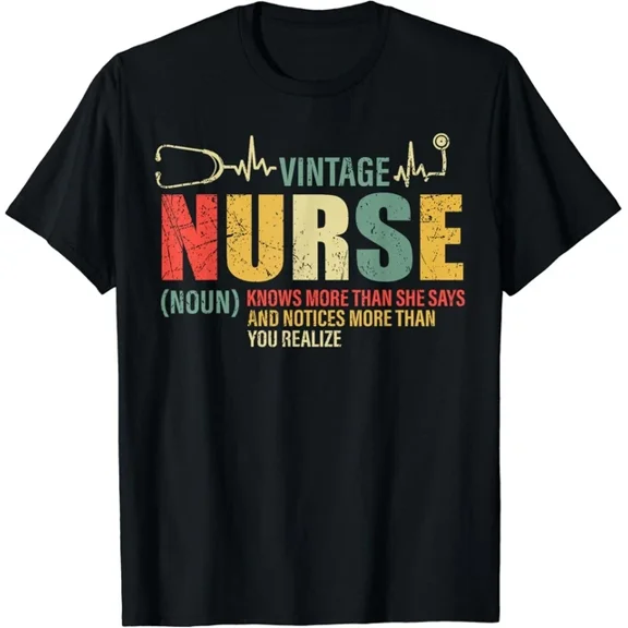 Hot Trending Tee With Vintage Nurse Definition Registered Nursing Gift Unisex T-Shirt