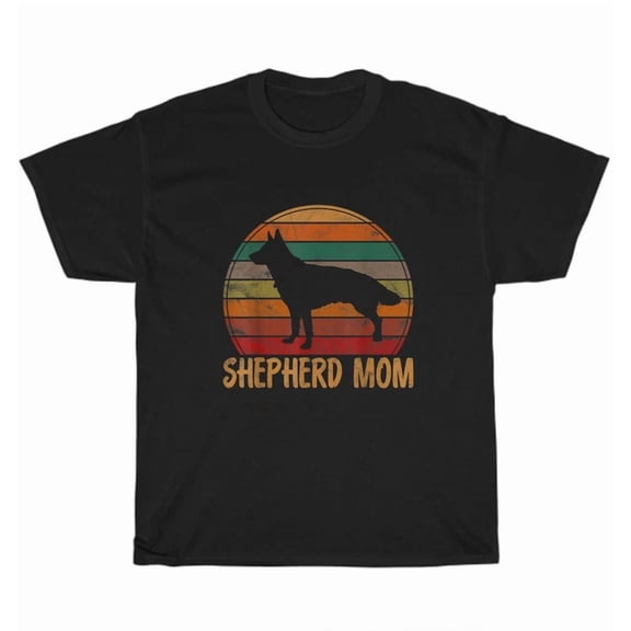 Hot Trending Tee With Vintage Retro German Shepherd Mom Shepard Mama Dog Pet Lover T-Shirt Unisex Gift