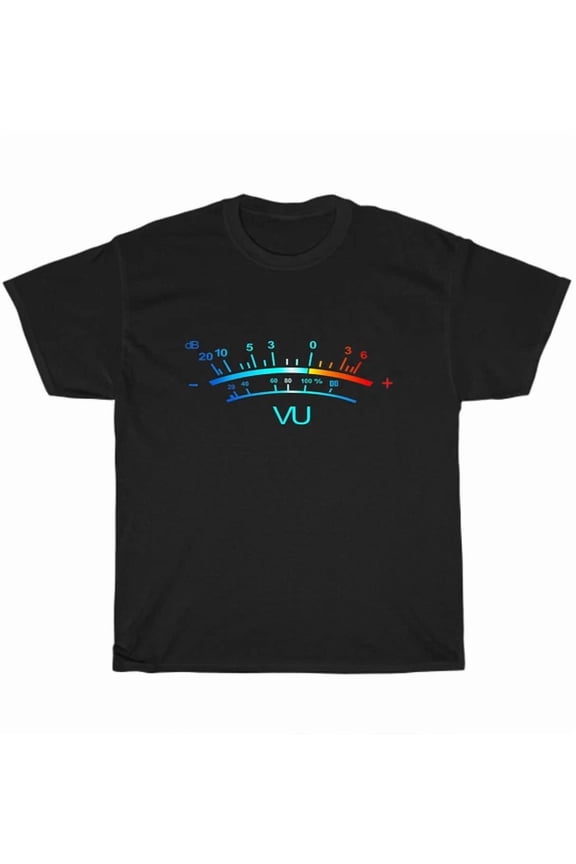 Hot Trending Tee With Vu Meter Db Dj T-Shirt Mens Cotton Shirt Tee Gift 8 Sizes New