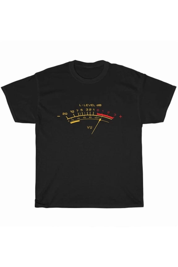 Hot Trending Tee With Vu Meter Sound Engineer Analog T-Shirt Men'S Tee Gift S-5Xl New