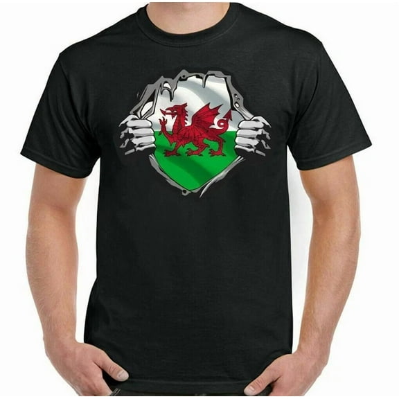 Hot Trending Tee With Welsh T-Shirt Flag Football Rugby St Davids Day English Cricket Kit Jersey Gym