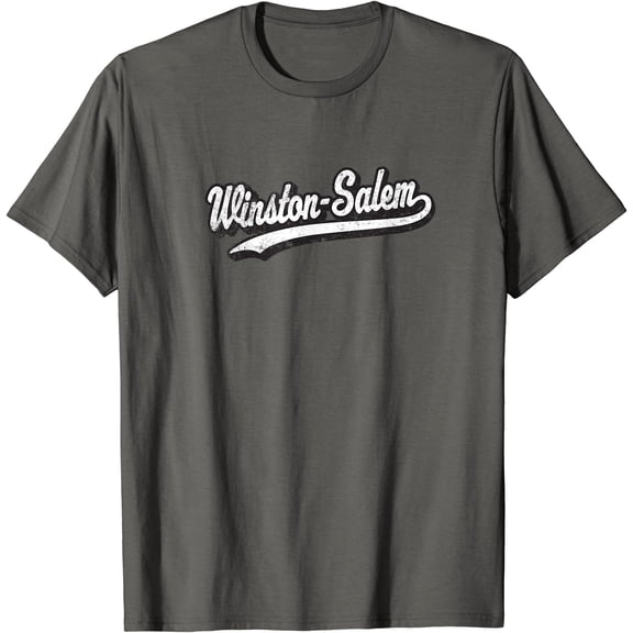 Hot Trending Tee With Winston-Salem North Carolina Nc Vintage Sports Baseball Scri S-5Xl T-Shirt