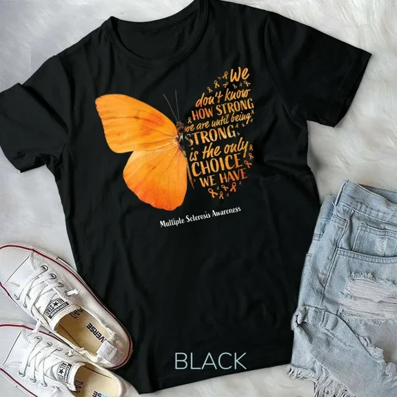 Hot Trending Tee With Womens Ms Gifts Women Mom Wife Cute Multiple Sclerosis Awareness Unisex T-Shirt