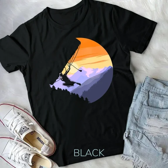 Hot Trending Tee With Womens Skydiver Silhouette - Skydiving Skydive Sky Diving Skydiverunisex T-Shirt