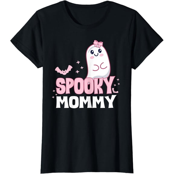 Hot Trending Tee With Womens Spooky Mommy Family Cute Pink White Ghost Boo Unisex S-5Xl T-Shirt