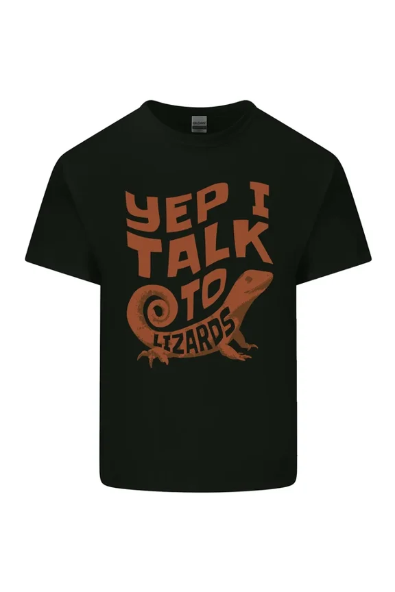 Hot Trending Tee With Yep I Talk To Lizards Chameleons Mens Womens S-5Xl T-Shirt