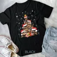 thumbnail image 1 of Hot Trending Tee With Yorkie Dogs Tree Sweater Xmas Pet Animal Dog Lover Unisex T-Shirt, 1 of 2