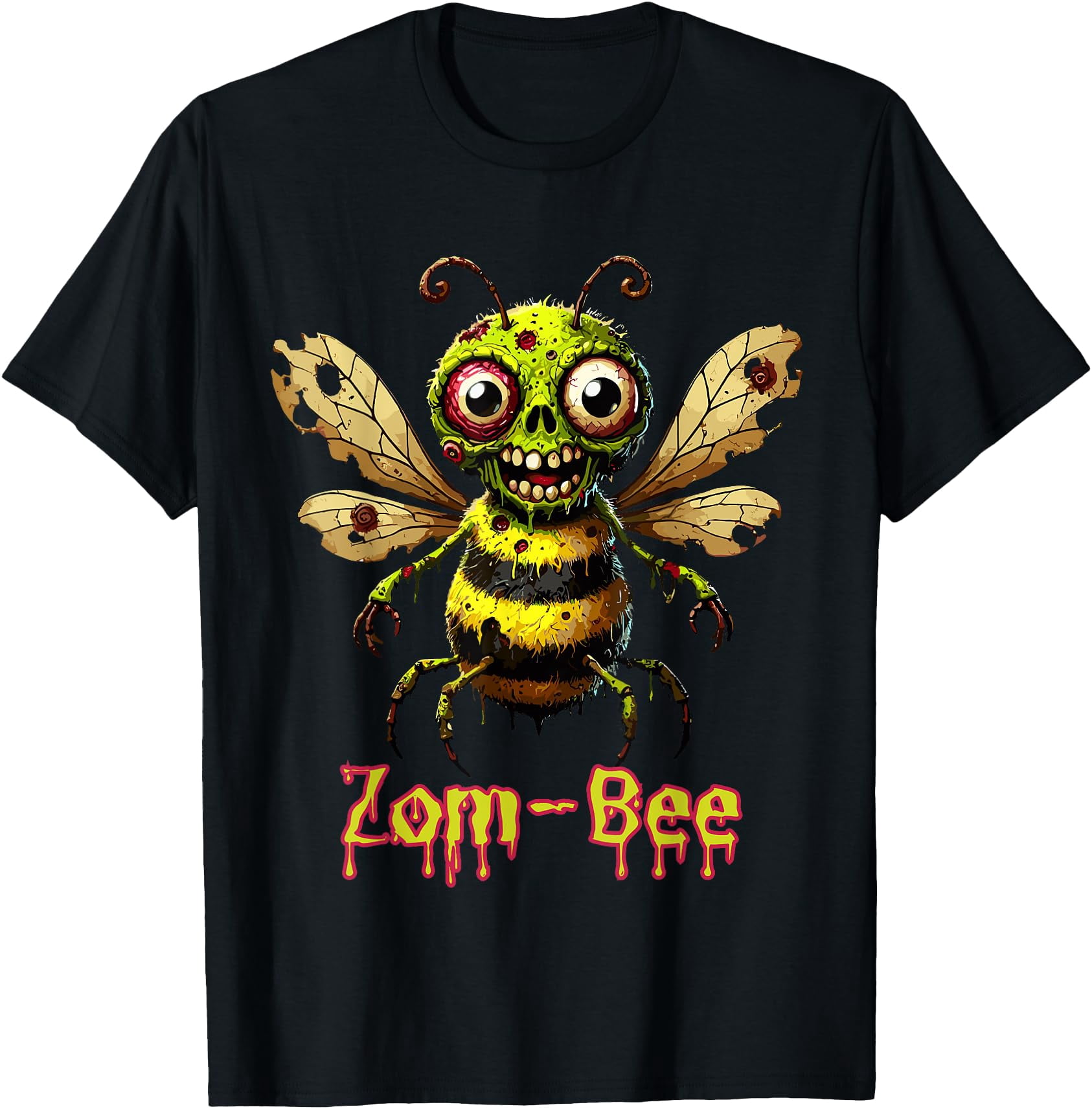 Hot Trending Tee With ZomBee Shirt Adorably Creepy Zombie Bee Cartoon