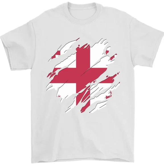 Hot Trending Torn Georgia Flag Georgian Day Football T-Shirt Design Preview Only