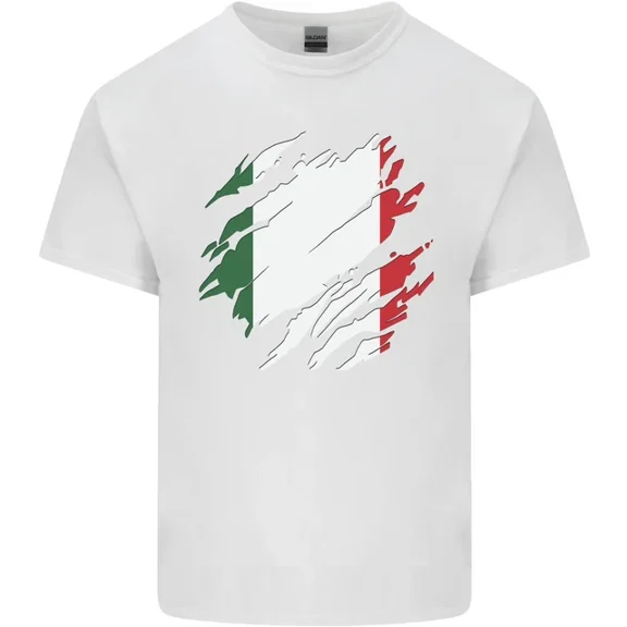 Hot Trending Torn Italy Flag Italians Day Football T-Shirt Design Preview Only