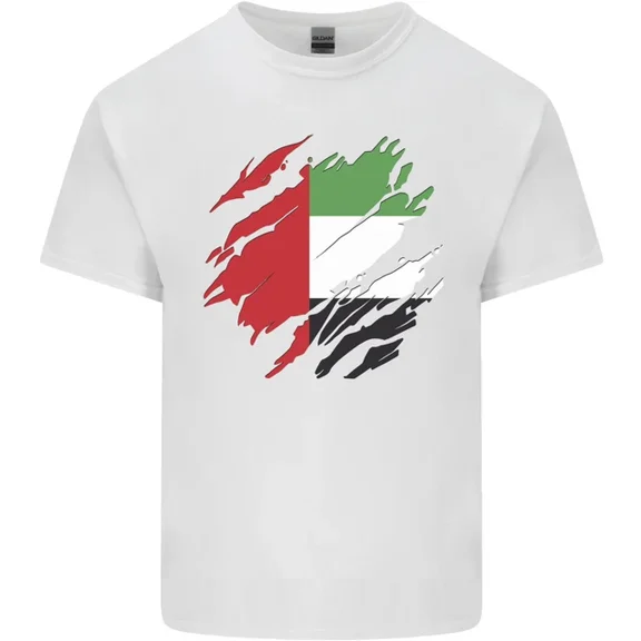 Hot Trending Torn UAE Flag Day Emirati day Football T-Shirt Design Preview Only