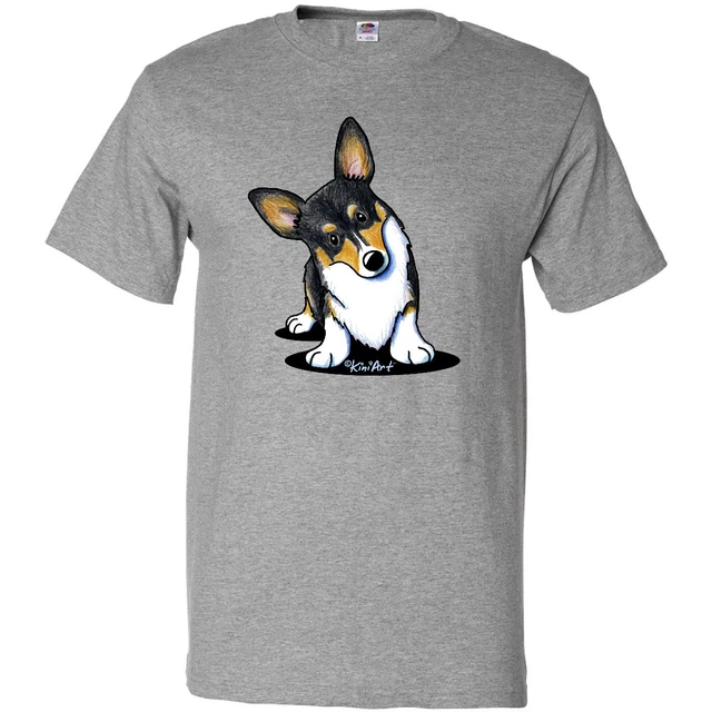 Hot Trending Tri Color TShirt Kiniart Pembroke Welsh Dog Cute