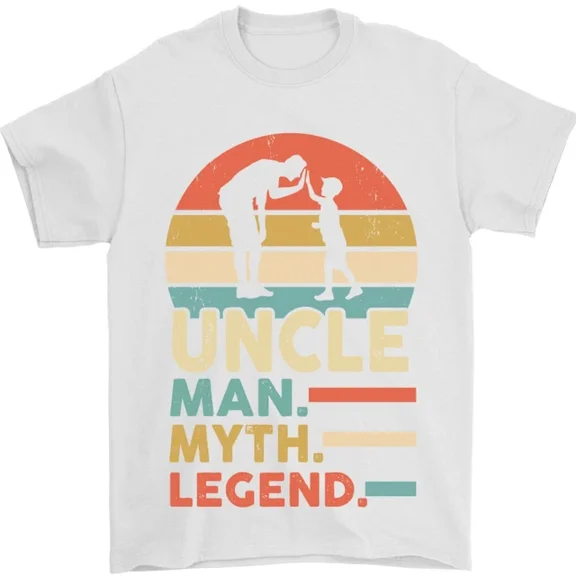 Hot Trending Uncle Man Myth Legend Funny Fathers Day T-Shirt Design Preview Only