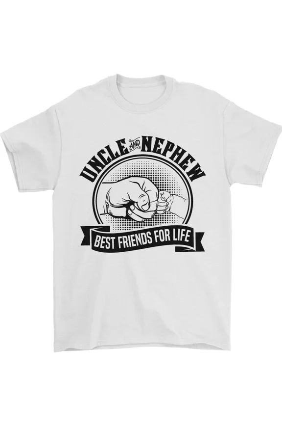 Hot Trending Uncle & Nephew Best Friends Uncles Day T-Shirt Design Preview Only