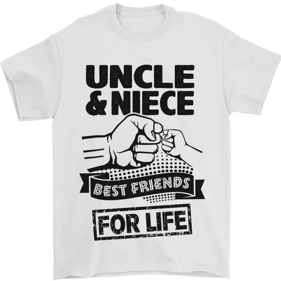 Hot Trending Uncle & Niece Friends for Life Funny Day T-Shirt Design Preview Only