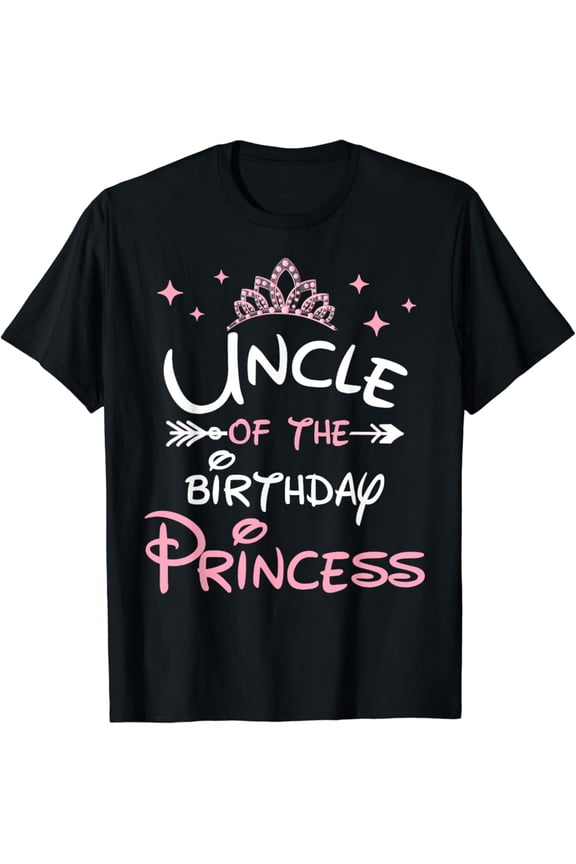Hot Trending Uncle Of The Birthday Princess Toddler Kid Girl Family Cute T-Shirt Vintage Tee -Birthday Gifts
