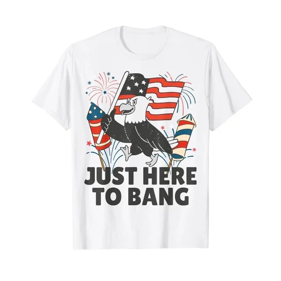 Hot Trending Usa 4Th Of July Independence Day Usa American Funny Fireworks T-Shirt S-5Xl Birthday Gifts; For Men & Women