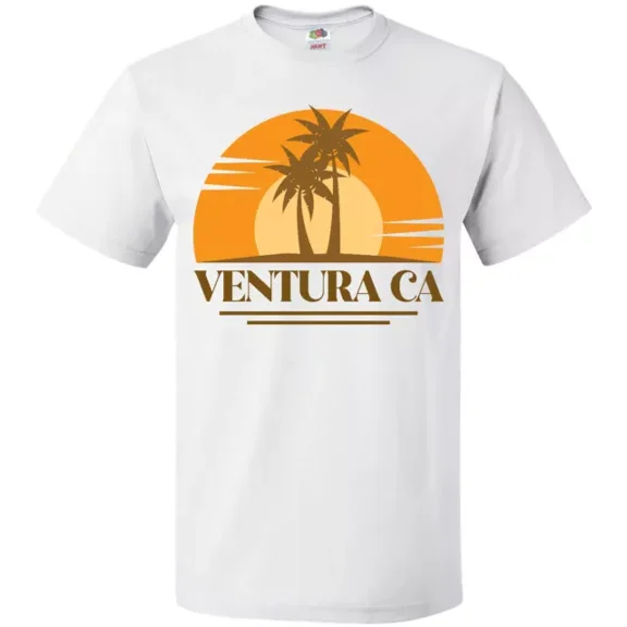 Hot Trending Ventura California Retro Sunset T-Shirt Travel Clothing Apparel Mens S-5Xl Birthday Gifts; For Men & Women