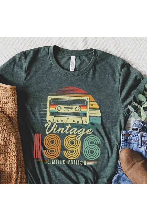 Hot Trending With Vintage T Shirt, 29Th Birthday Shirt, Vintage 1996 Shirt, 29Th Birthday Gift For Women, 29Th Birthday Shirt Men, Retro Shirt, Vintage 1996 Design Preview Only