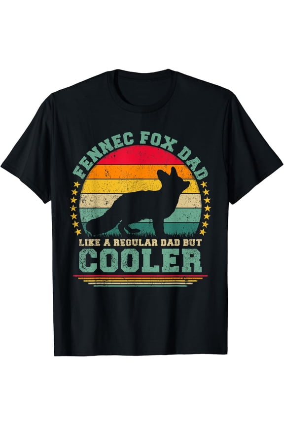 Hot Trending Vintage T-shirt Fennec Fox Dad Like A Regular Dad But Cooler Father's Day T-Shirt S-5XL - Trending Birrthday Tee Gifts Vintage Tee -Birthday Gifts