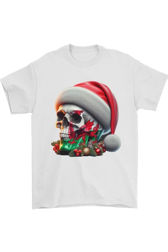 Hot Trending Wales Xmas Welsh Flag Rugby T-Shirt Design Preview Only