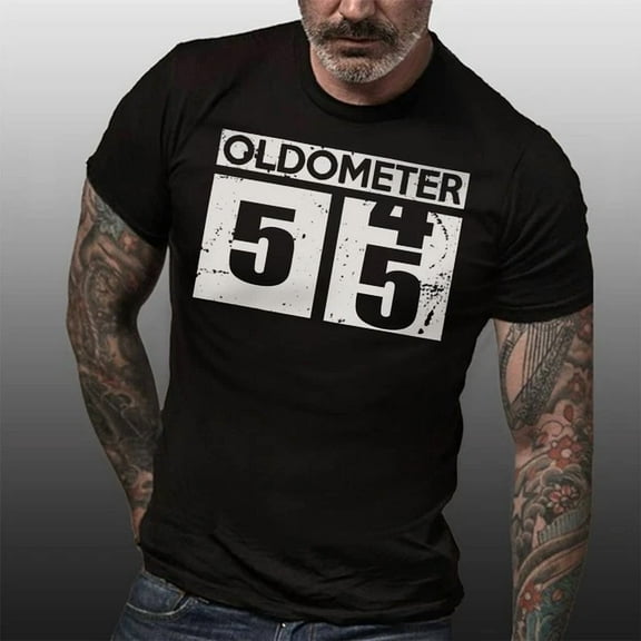 Hot Trending With 55Th Birthday Gift For Men, 55Th Birthday Men'S Shirt, Oldometer 55 T-Shirt S-5Xl Birthday Gifts; For Men & Women
