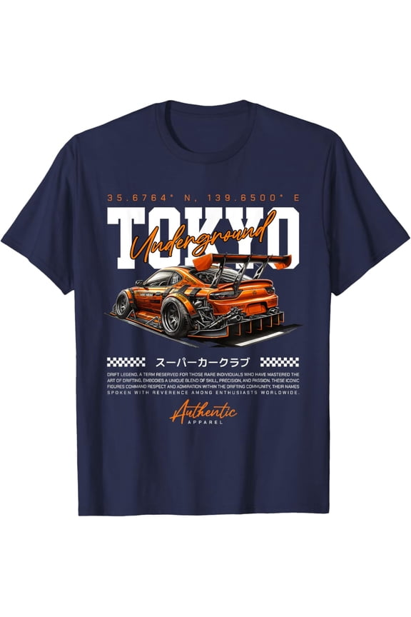 Hot Trending With Cool Retro Vintage Japanese Jdm Tokyo Japan Drift Race Car T-Shirt Design Preview Only